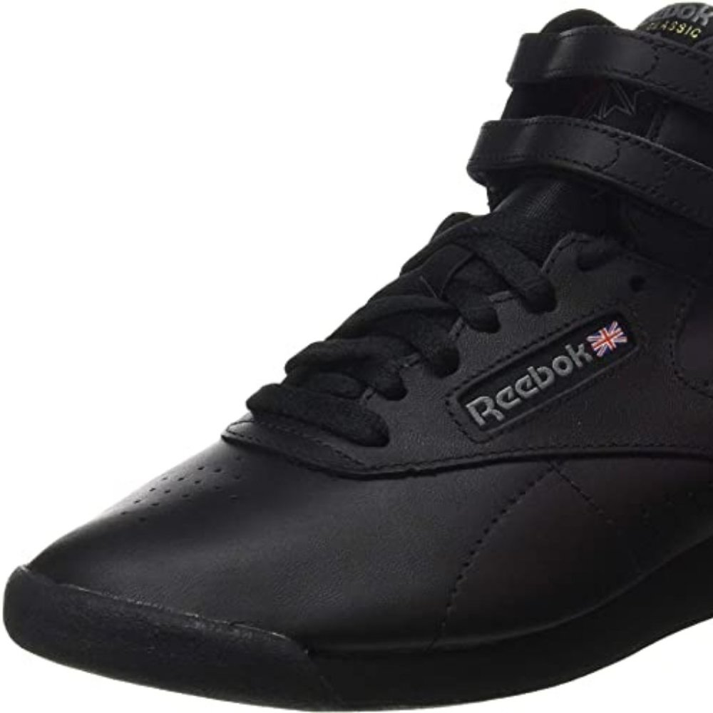 Black Reebok Freestyle High Top Sneakers